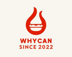 Eatery - Chili Flame Burger logo design