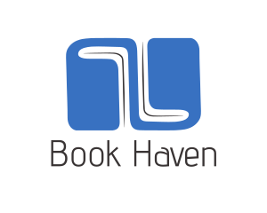 Library - Blue Books Library logo design