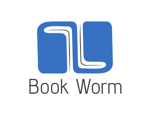 Book - Blue Books Library logo design