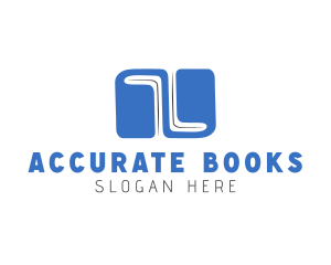 Learning Books Library logo design