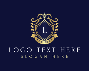 High End - Royal Elegant Shield logo design