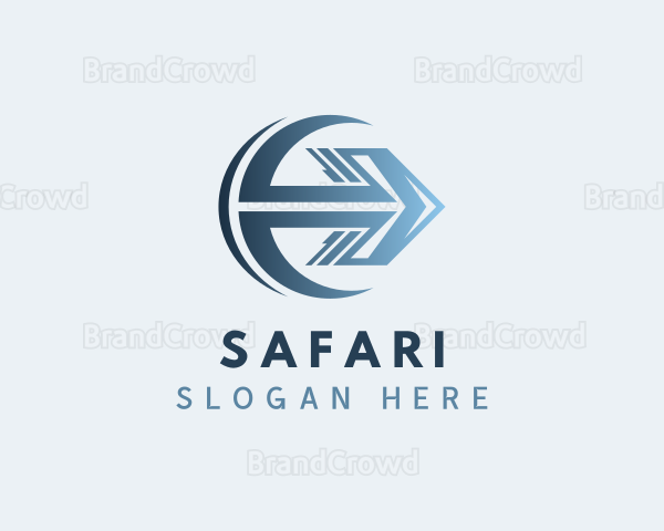 Gradient Arrow Freight Logo