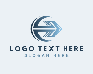 Gradient Arrow Freight Logo