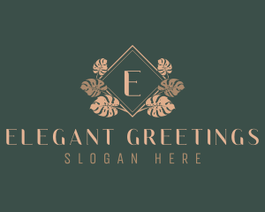 Elegant Leaf Ornamental logo design