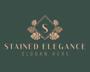 Elegant Leaf Ornamental logo design