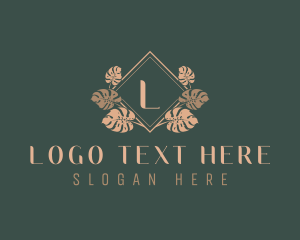 Spa - Elegant Leaf Ornamental logo design