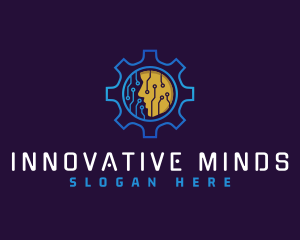 Genius - Robotic Human Mind logo design