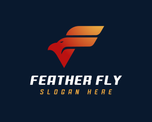 Aviation Eagle Letter F logo design