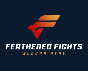 Aviation Eagle Letter F logo design