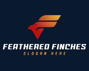 Aviation Eagle Letter F logo design