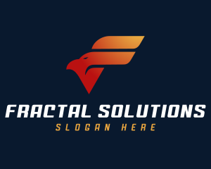 Aviation Eagle Letter F logo design