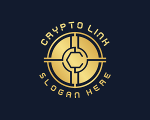 Cryptocurrency Coin Letter C logo design