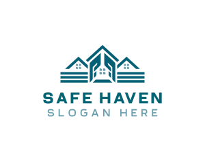 Real Estate Hand Shelter logo design