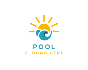 Resort - Tropical Beach Summer Tour logo design