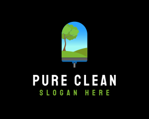 Disinfecting - Window Cleaning Service logo design