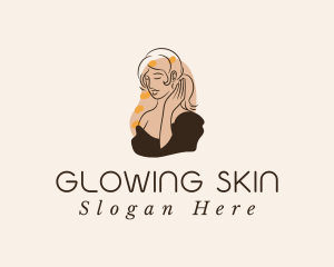 Woman Beauty Skincare logo design