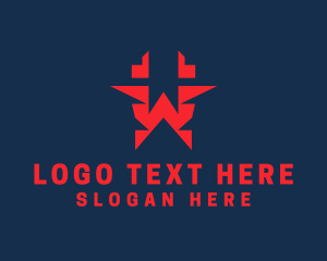 Tech - Tech Gaming Letter W logo design
