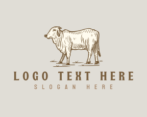 Beef - Cow Beef Livestock logo design