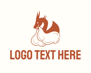 Mythology - Dragon Cigar Smoker logo design