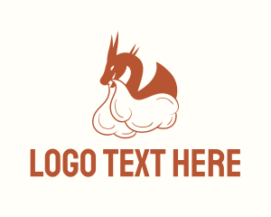 Creature - Dragon Cigar Smoker logo design