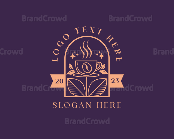 Organic Coffee Bean Logo