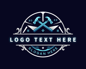 Home Improvement - Roofing Hammer Repair logo design