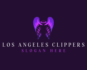 Angel Wings Cherubim logo design