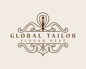 Sewing Needle Tailor logo design