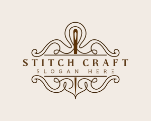Sewing Needle Tailor logo design
