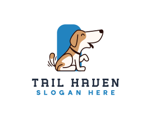 Tail - Dog Wagging Tail logo design