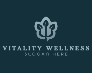 Leaf Psychology Wellness logo design