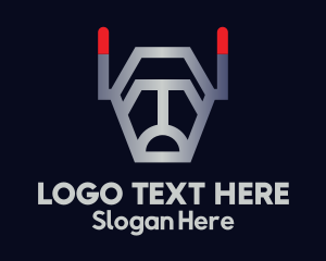 Virtual - Robotic Hound logo design