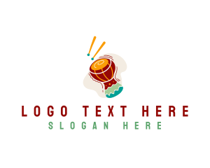 Conga Drum - Drum Musical Instrument logo design