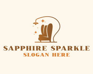 Sofa Lamp Sparkle logo design