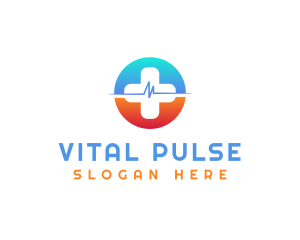 Pulsation - Medical Cross Clinic logo design
