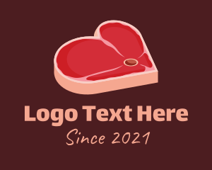 Ribeye - Red Meat Lover logo design