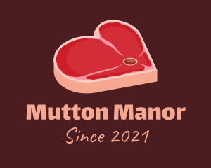 Mutton - Red Meat Lover logo design
