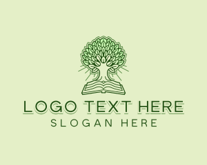 Growth - Tree Book Foundation logo design