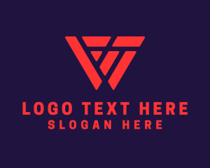 Gamer - Gaming Blocks Letter VW logo design