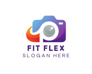 Lens - Colorful Photography Camera logo design