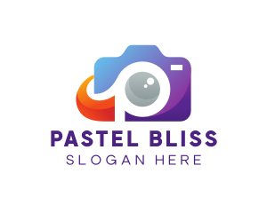 Colorful Photography Camera logo design