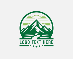 Outdoor - Mountain Valley River logo design