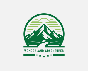 Mountain Valley River logo design