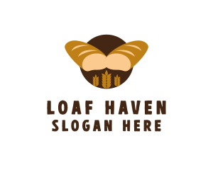 Wheat Bread Loaf Bakery logo design