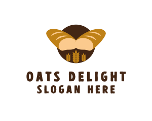 Oats - Wheat Bread Loaf Bakery logo design