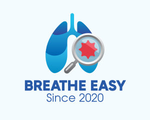 Emphysema - Respiratory Lungs Check Up logo design