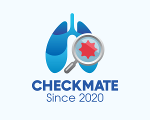 Respiratory Lungs Check Up logo design