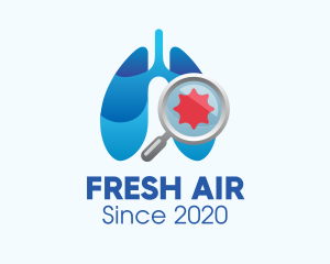 Respiratory Lungs Check Up logo design