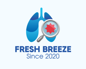 Respiratory Lungs Check Up logo design