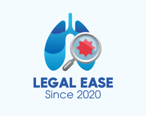 Infectious Disease - Respiratory Lungs Check Up logo design